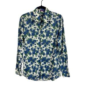 Paul Smith Liberty Carline Rose B Tana Lawn Cotton Floral Button Down Shirt